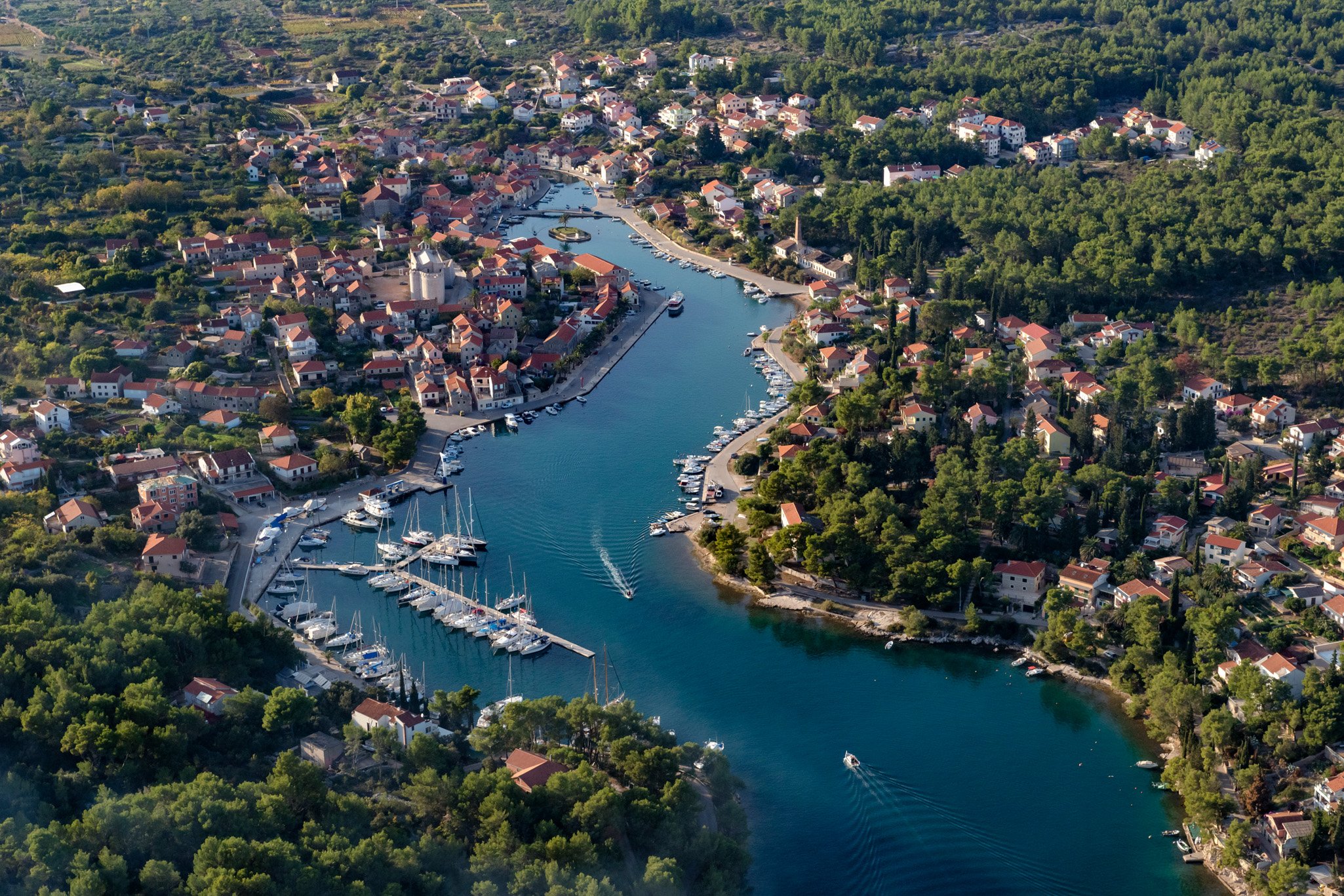 Stadt Vrboska Die Insel — Villas Hvar