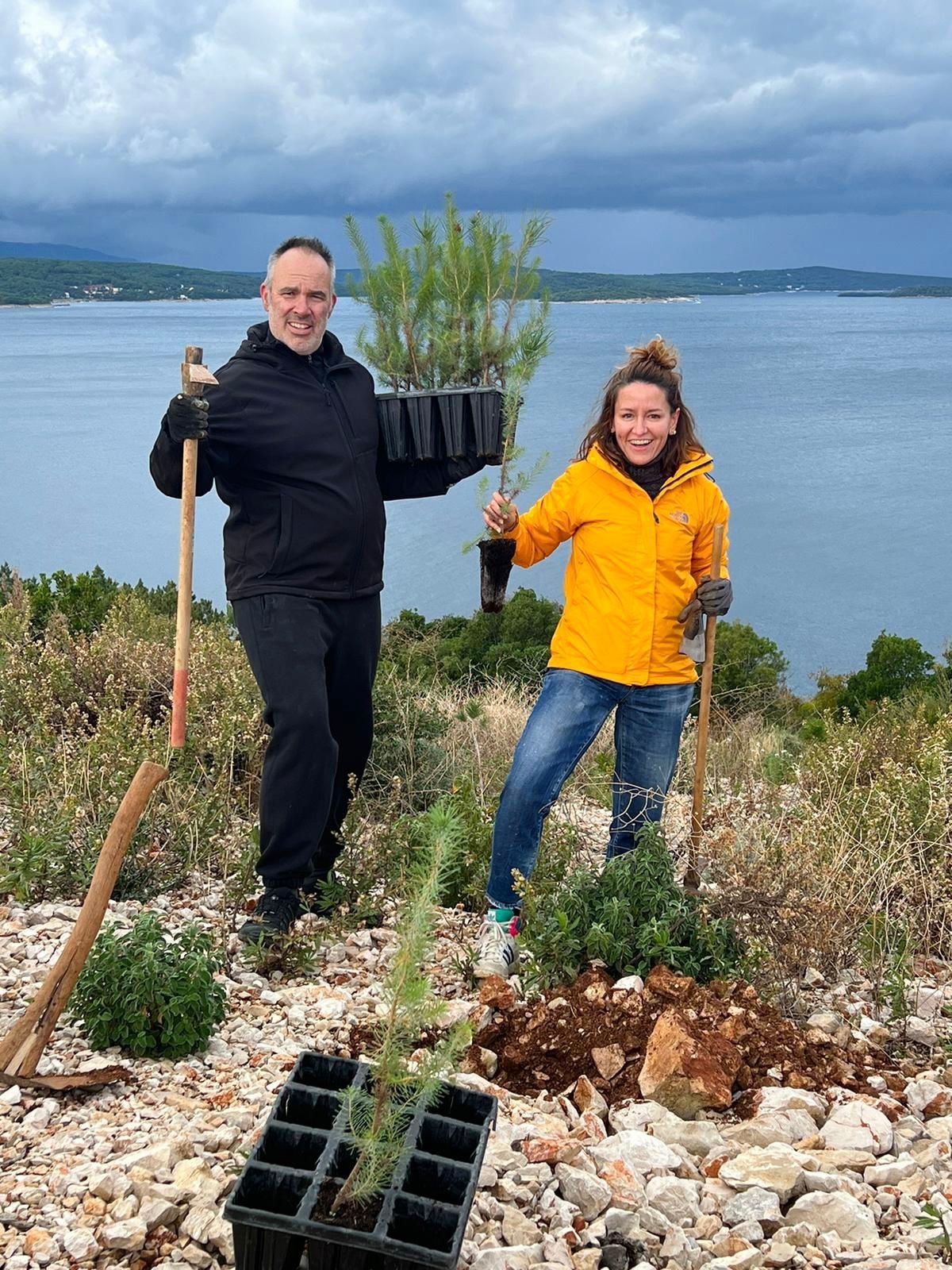 Villas Hvar tree plant initiative Villas Hvar planting trees